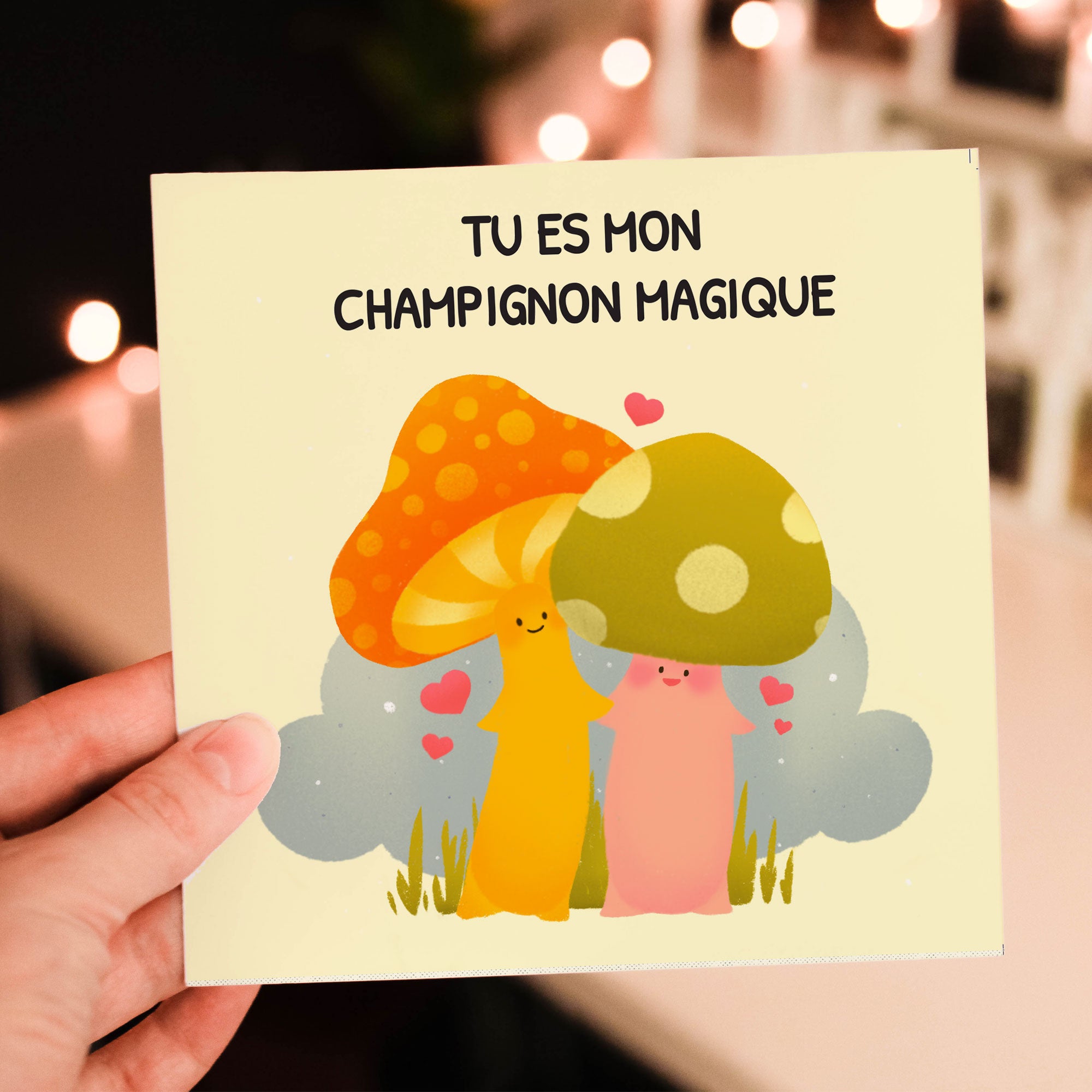 Tu es mon champignon magique Scented Greeting Card