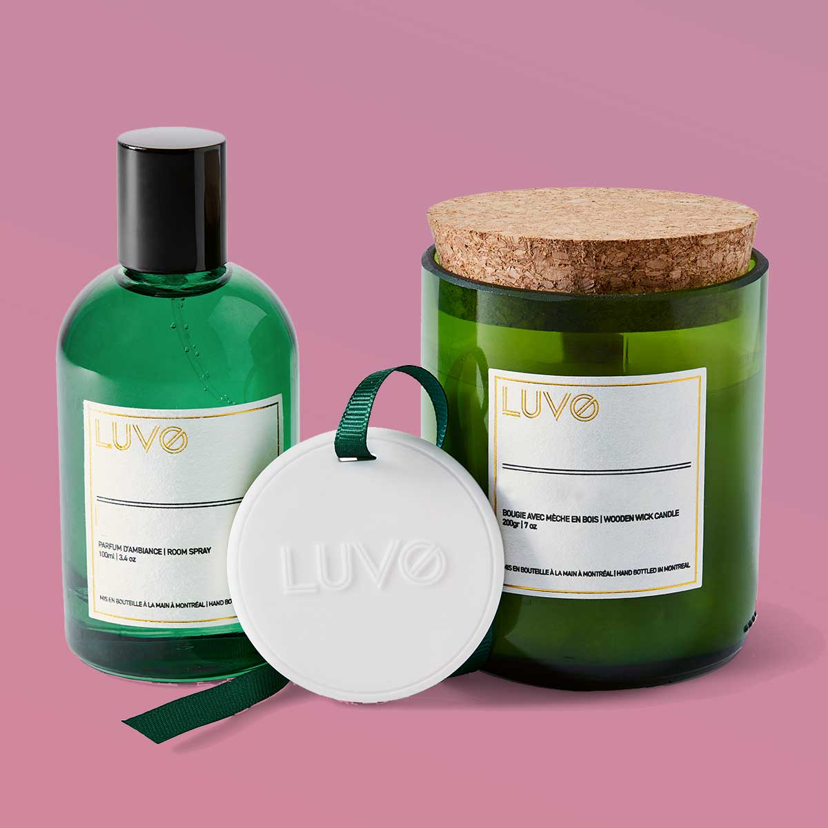 Gift Set Sweet Brier rose & Cardamom - LUVO Candles | Bougies