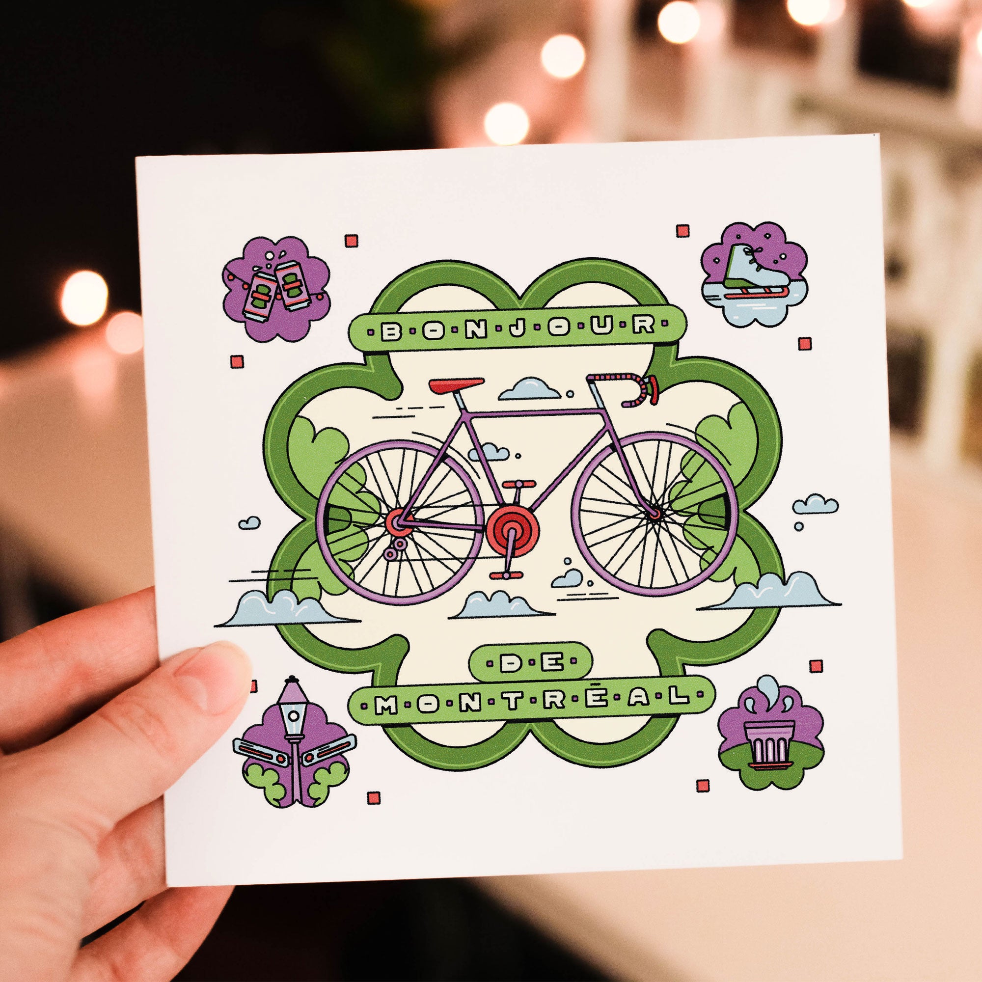 Bonjour Montreal Scented Greeting Card - LUVO Candles | Bougies