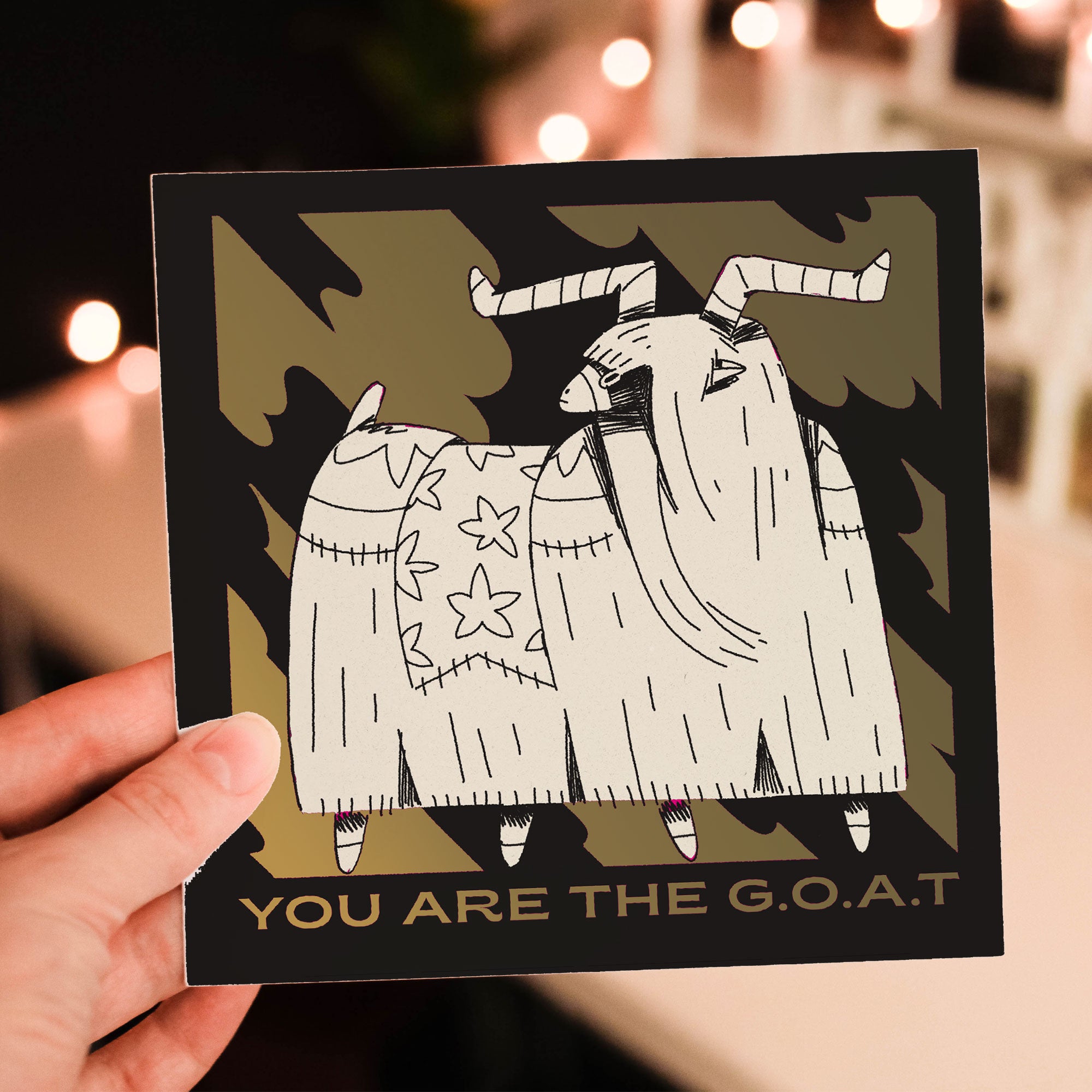 You are the G.O.A.T. Scented Greeting Card - LUVO Candles | Bougies