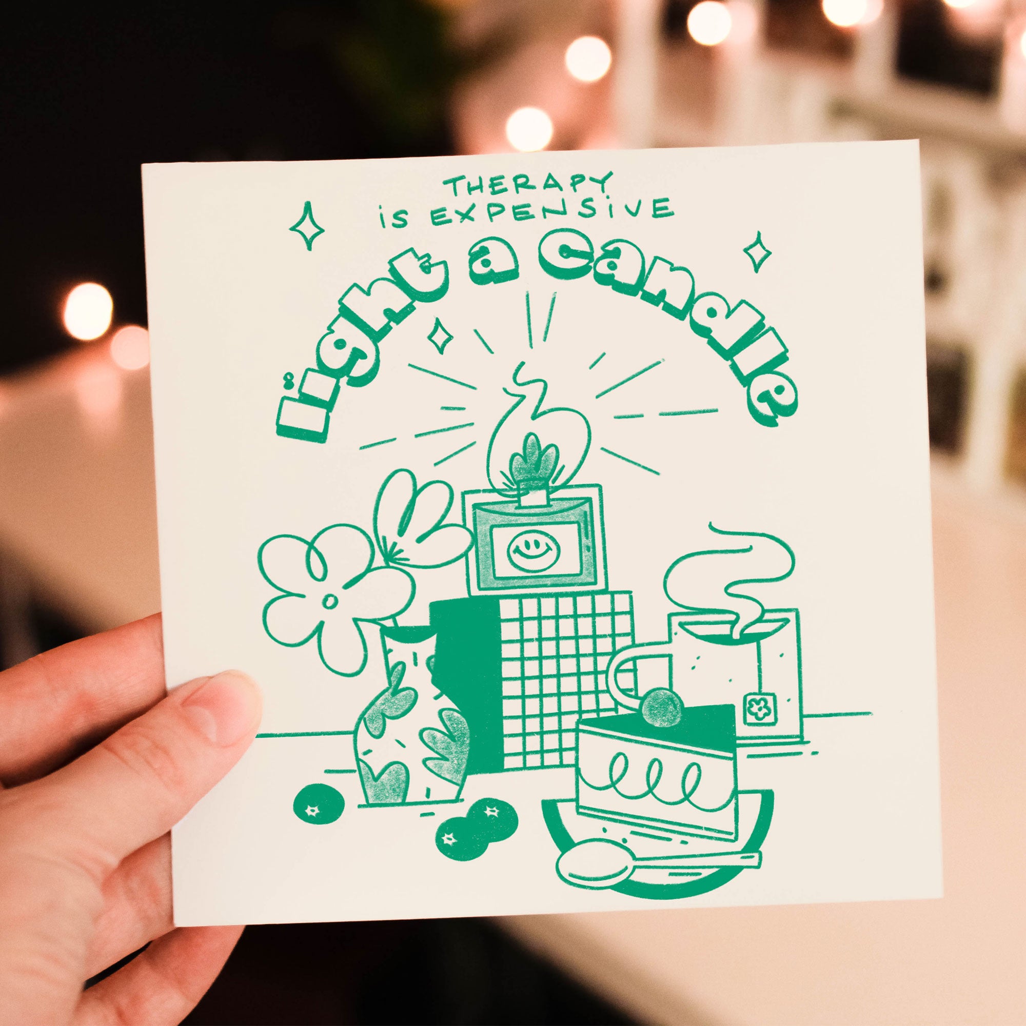 Therapy is expensive scented Greeting Card - LUVO Candles | Bougies