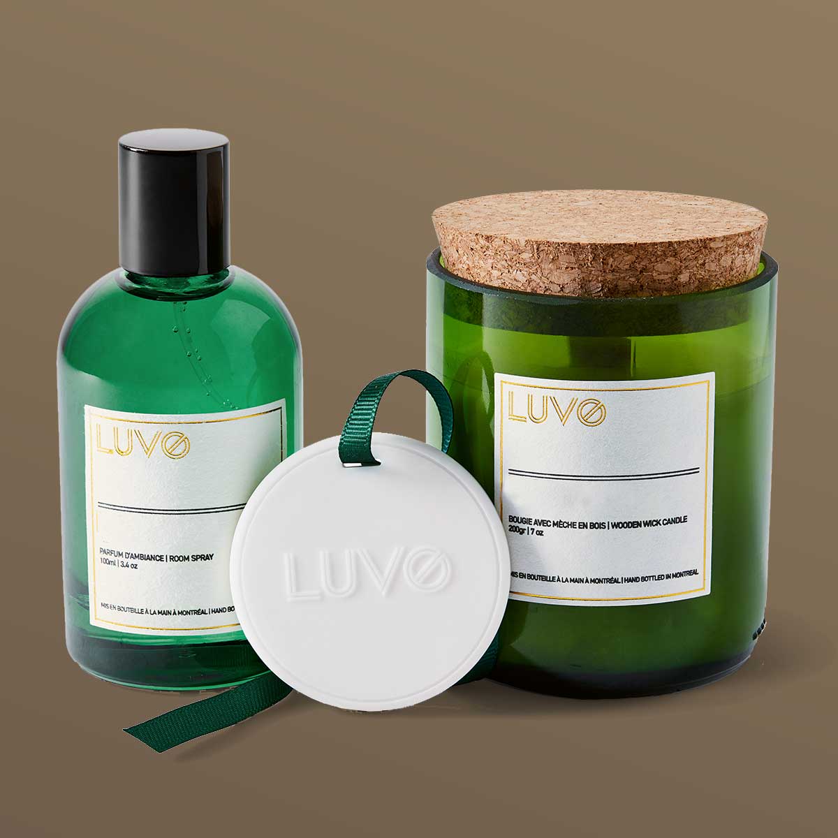 Gift Set Cedarwood & Labdanum - LUVO Candles | Bougies