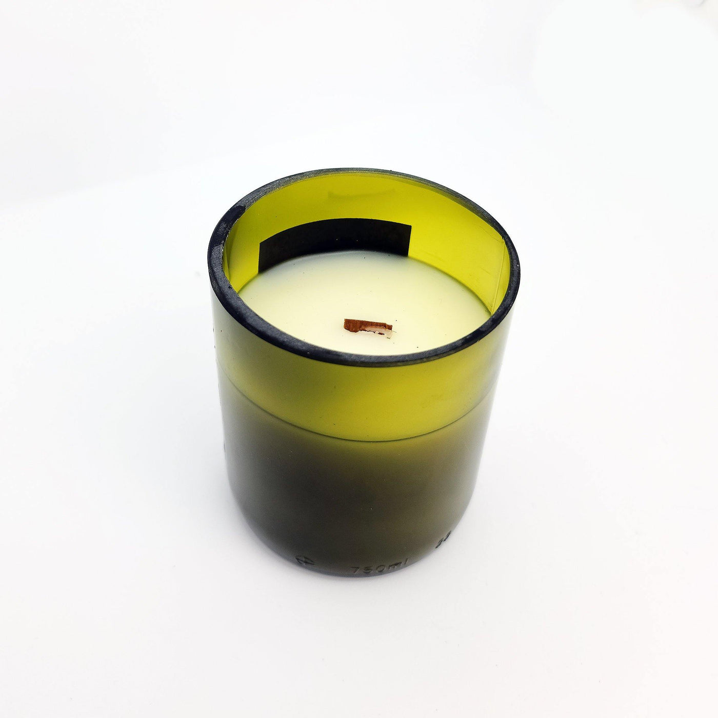 Bougie parfumée WoodWick Verre/Cire/Bois Abricot L 9.9 H 11.5 cm Lemongras  + Lily